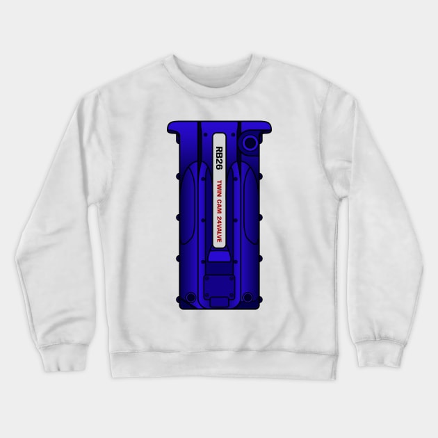 Blue RB26 Crewneck Sweatshirt by turboosted